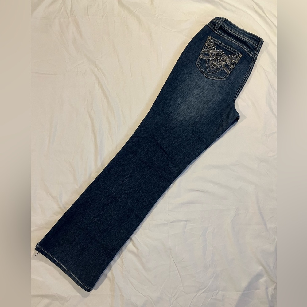 Earl Jean Straight Leg Dark Blue Jeans Size 8
